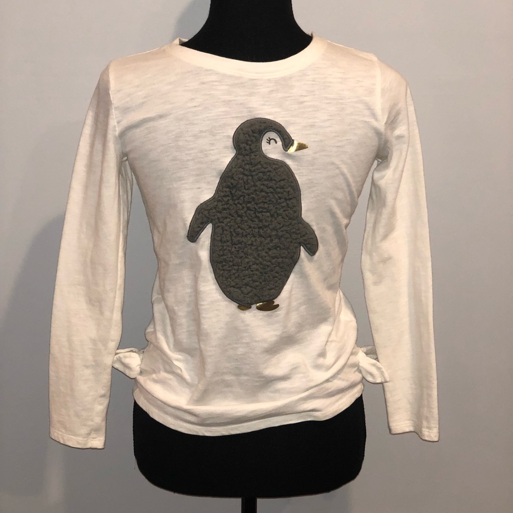 Cat & Jack Girls penguin long sleeve T